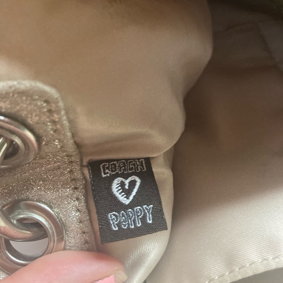 Vintage Y2K Coach Poppy Canvas Bag With Colorful Graphic C’s and Silver Accents - Picture 8 of 9